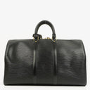 Louis Vuitton Keepall 45 Black EPI Leather Travel Bag