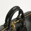 Louis Vuitton Keepall 45 Black EPI Leather Travel Bag