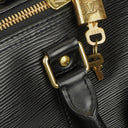 Louis Vuitton Keepall 45 Black EPI Leather Travel Bag