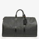 Louis Vuitton Keepall 45 Black EPI Leather Travel Bag
