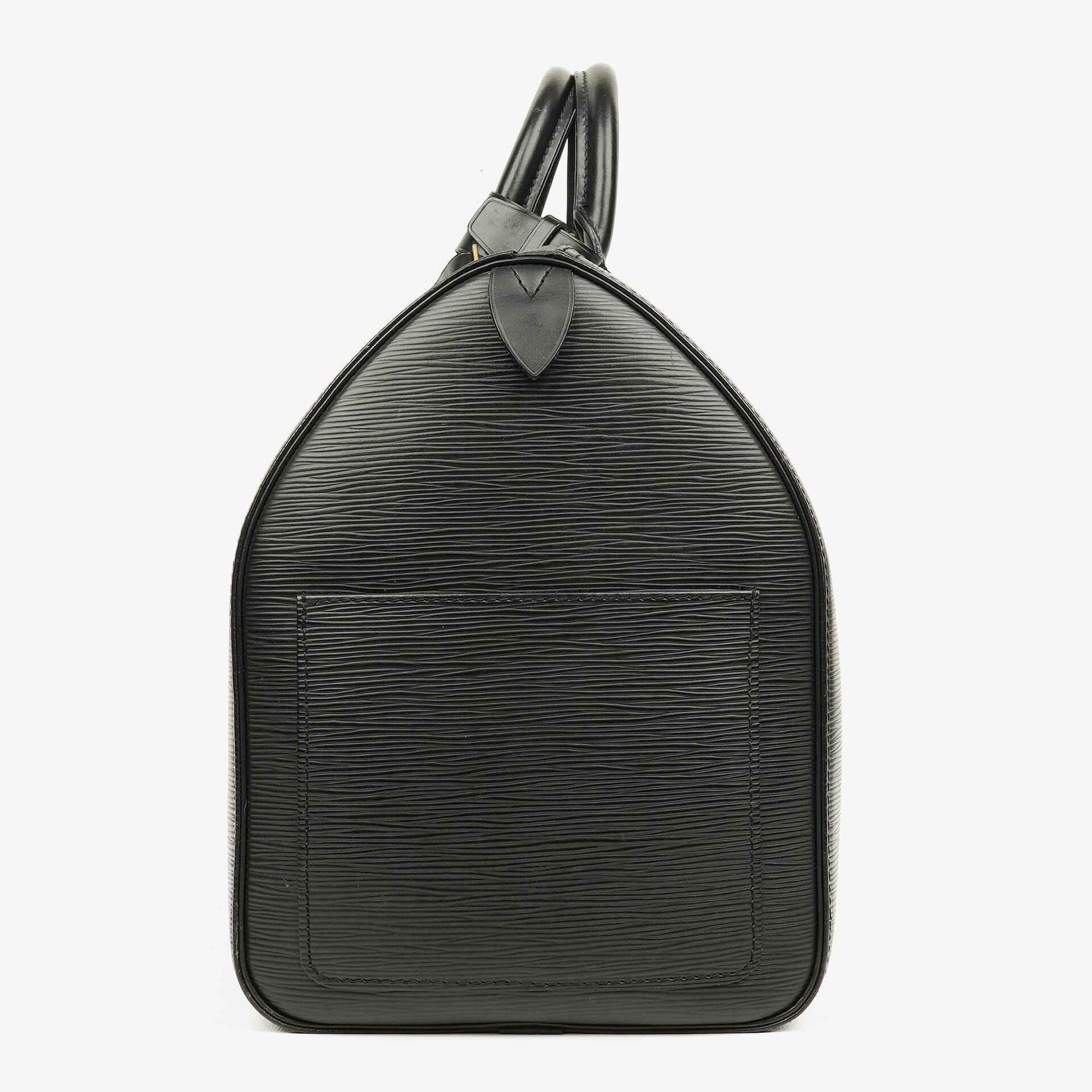 Louis Vuitton Keepall 45 Black EPI Leather Travel Bag