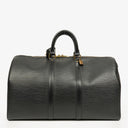 Louis Vuitton Keepall 45 Black EPI Leather Travel Bag