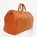 Louis Vuitton Keepall 45 Cognac EPI Leather Travel Bag