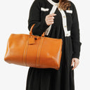 Louis Vuitton Keepall 45 Cognac EPI Leather Travel Bag