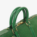 Louis Vuitton Keepall 45 Green EPI Leather Travel Bag