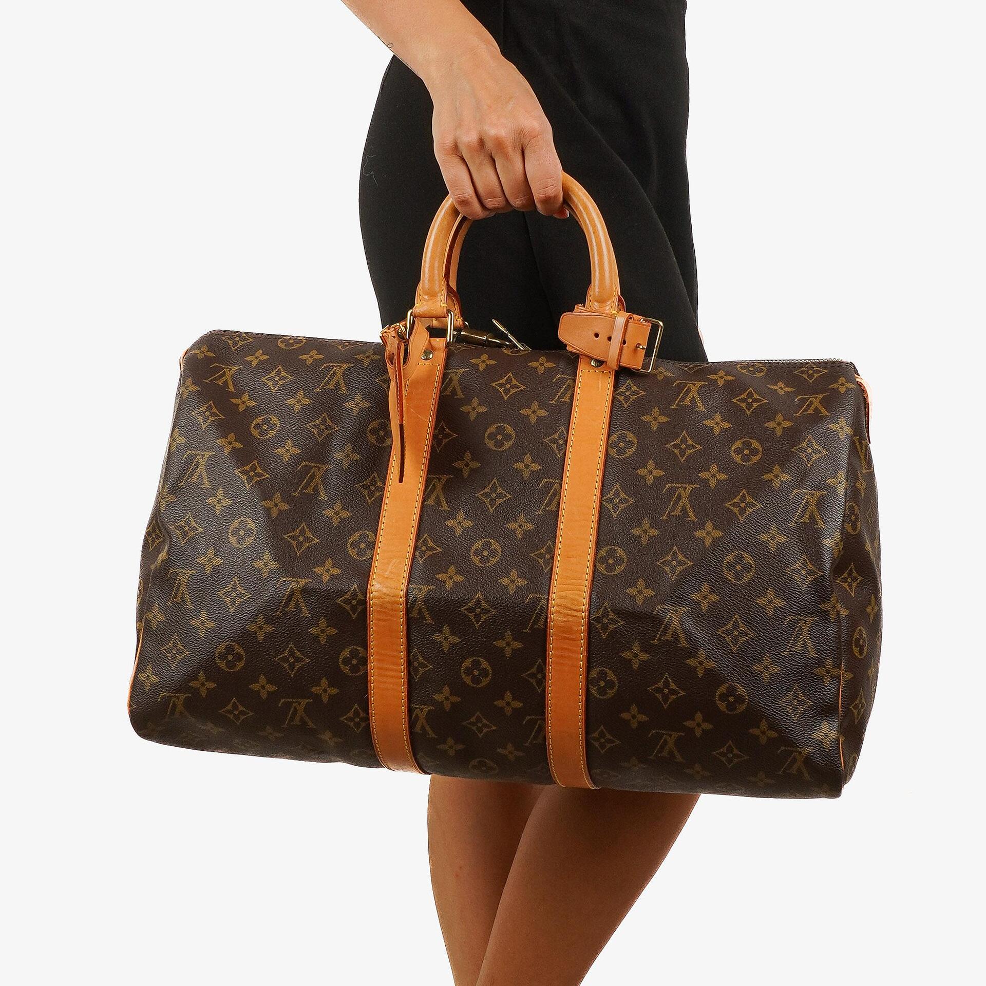 Louis Vuitton Keepall 45 Monogram Canvas Travel Bag
