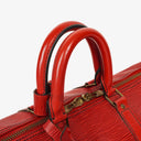Louis Vuitton Keepall 45 Red EPI Leather Travel Bag