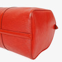 Louis Vuitton Keepall 45 Red EPI Leather Travel Bag