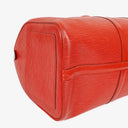 Louis Vuitton Keepall 45 Red EPI Leather Travel Bag