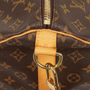 Louis Vuitton Keepall 50 Bandouliere Monogram Canvas Travel Bag With Personalised Hot Stamp