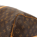 Louis Vuitton Keepall 50 Bandouliere Monogram Canvas Travel Bag With Personalised Hot Stamp