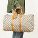 Louis Vuitton Keepall 50 Damier Azur Travel Bag