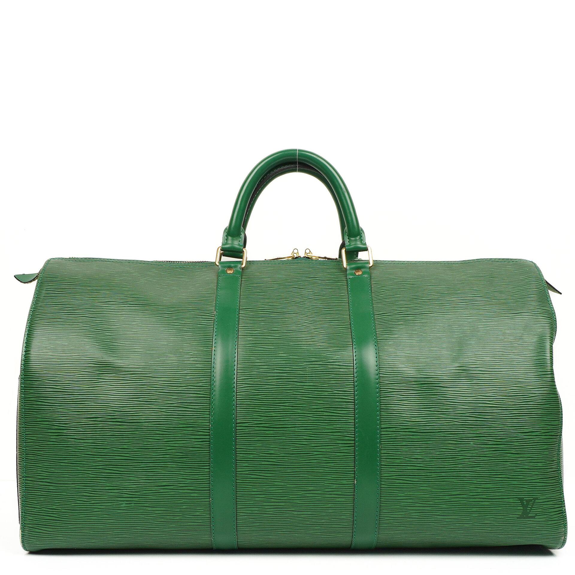 Louis Vuitton Keepall 50 Green EPI Leather Travel Bag, 1995
