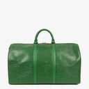 Louis Vuitton Keepall 50 Green EPI Leather Travel Bag