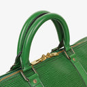 Louis Vuitton Keepall 50 Green EPI Leather Travel Bag