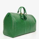 Louis Vuitton Keepall 50 Green EPI Leather Travel Bag