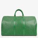 Louis Vuitton Keepall 50 Green EPI Leather Travel Bag