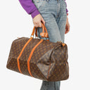 Louis Vuitton Keepall 50 Monogram Canvas Travel Bag