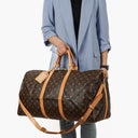 Louis Vuitton Keepall 55 Bandouliere Monogram Canvas Travel Bag