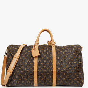 Louis Vuitton Keepall 55 Bandouliere Monogram Canvas Resväska