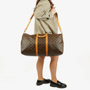 Louis Vuitton Keepall 55 Bandoulière Monogram Canvas Travel Bag
