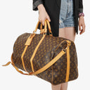 Louis Vuitton Keepall 55 Bandoulière Travel Bag in Monogram Canvas