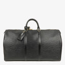 Louis Vuitton Keepall 55 Black EPI Leather Travel Bag