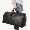 Louis Vuitton Keepall 55 Black EPI Leather Travel Bag