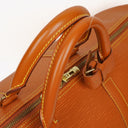 Louis Vuitton Keepall 55 Cognac EPI Leather Travel Bag