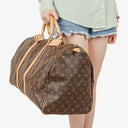 Louis Vuitton Keepall 55 Monogram Canvas Travel Bag