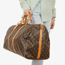 Louis Vuitton Keepall 60 Bandoulière Monogram Canvas Travel Bag