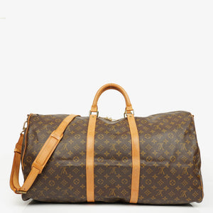 Sac de voyage Louis Vuitton Keepall 60 à bandoulière en toile Monogram