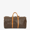 Louis Vuitton Keepall 60 Bandoulière Monogram Canvas Travel Bag