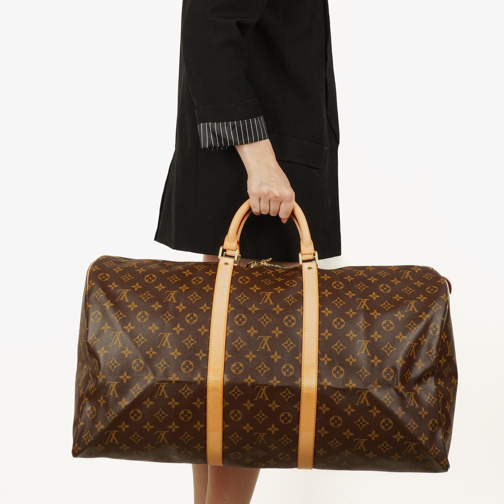Louis Vuitton Keepall 60 Monogram Canvas Travel Bag