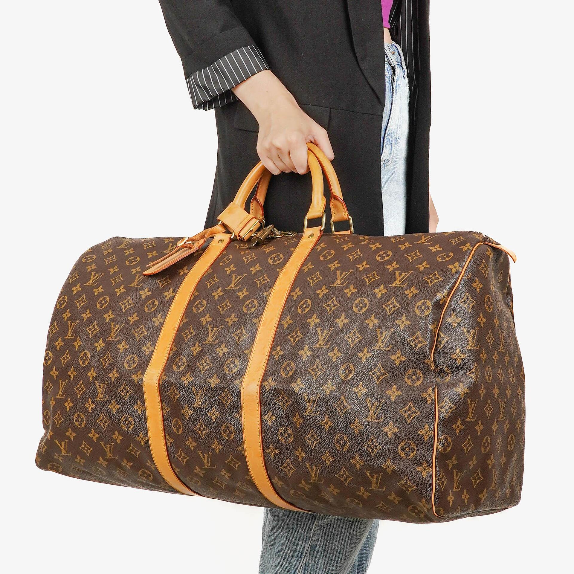 Louis Vuitton Keepall 60 Monogram Canvas Travel Bag