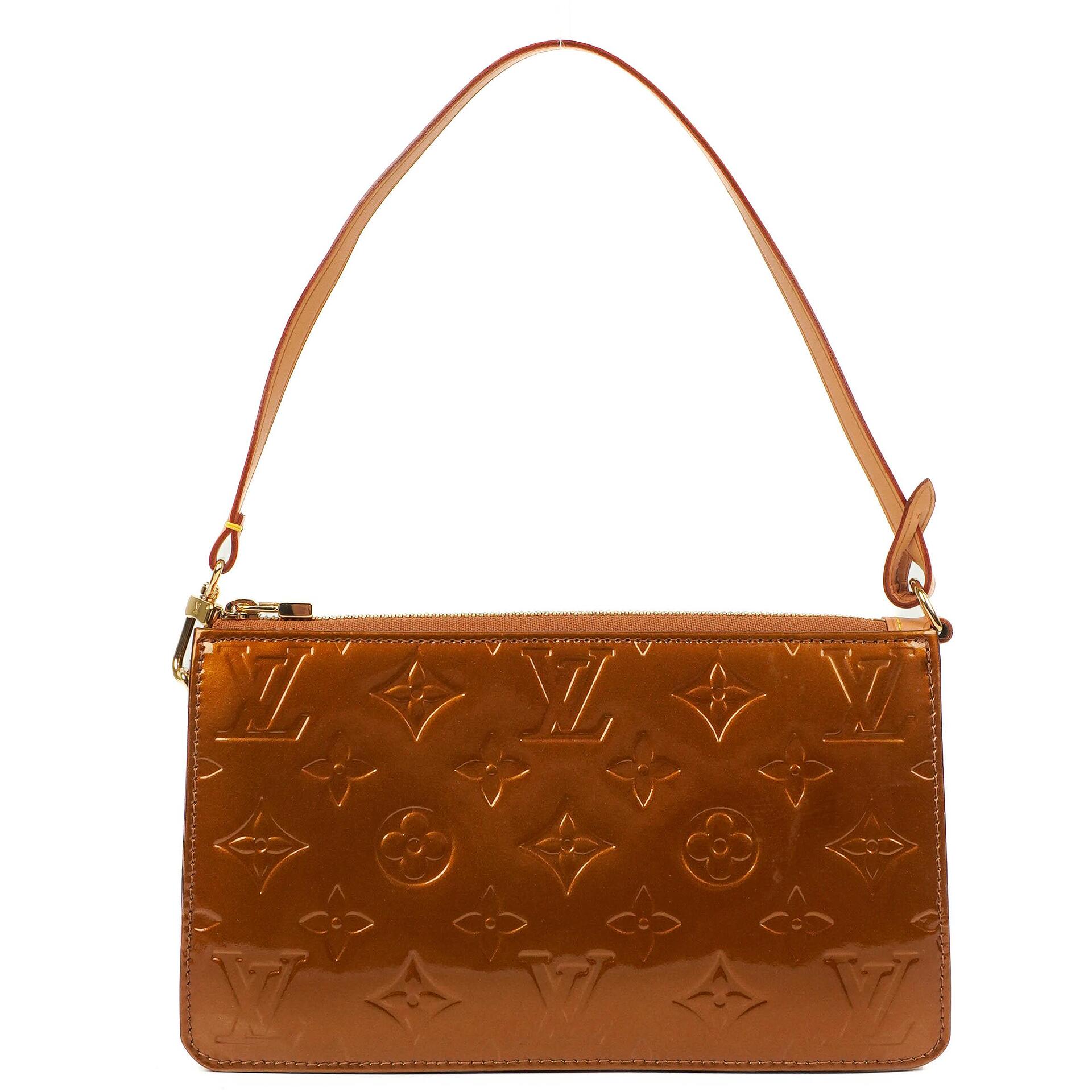 Louis Vuitton Lexington Bronze Monogram Vernis Clutch Handbag, 2003