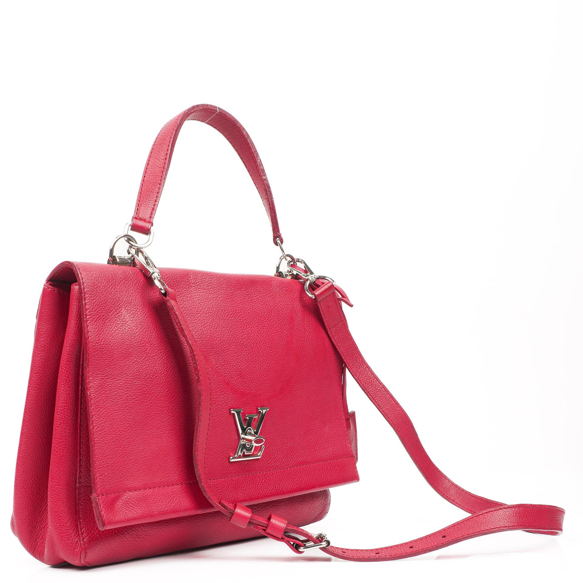 Louis Vuitton Lockme II Dahlia Calfskin Leather Bag