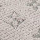 Louis Vuitton Logomania Wool Silk Scarf Pearl Grey