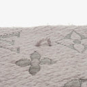 Louis Vuitton Logomania Wool Silk Scarf Pearl Grey