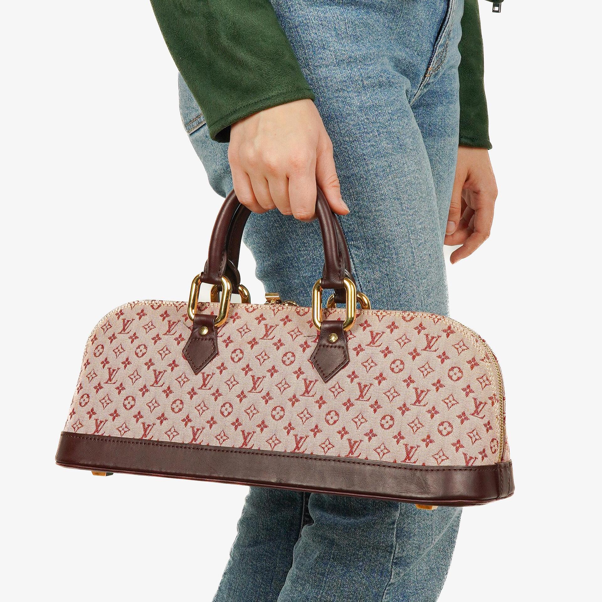 Louis Vuitton Mini Alma Long Handbag Monogram Cherry