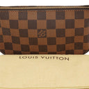 Louis Vuitton Mini Pochette Accessoires Damier Ebene Canvas Clutch Handbag