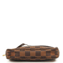 Louis Vuitton Mini Pochette Accessoires Damier Ebene Canvas Clutch Handbag