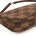 Louis Vuitton Mini Pochette Accessoires Damier Ebene Canvas Clutch Handbag