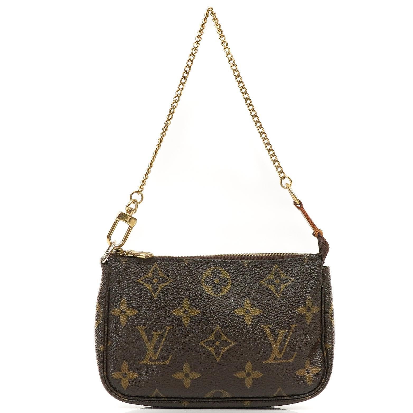Louis Vuitton Mini Pochette Accessories Monogram Canvas Clutch Bag, 2007