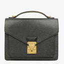 Louis Vuitton Monceau Black EPI Leather Handbag