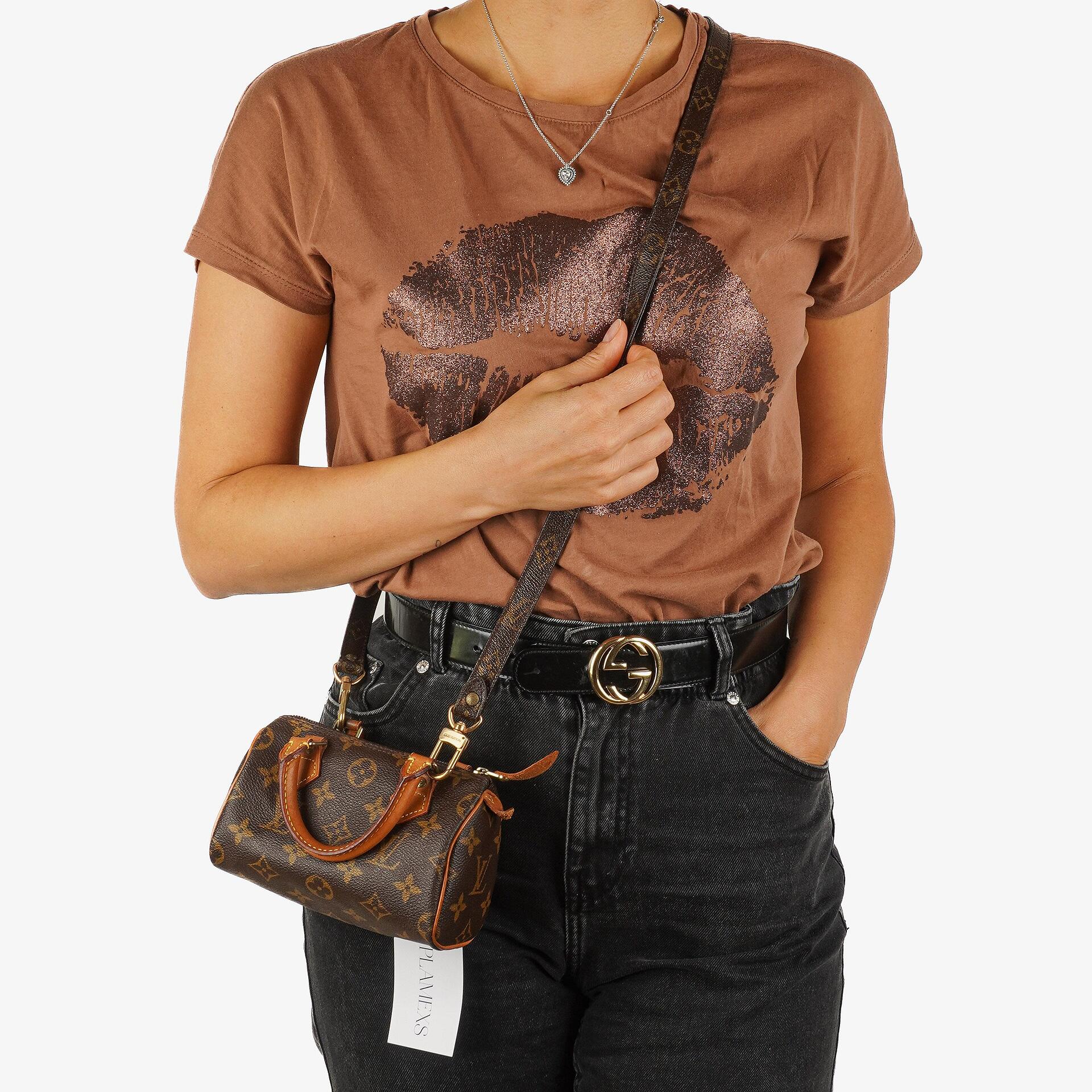 Louis Vuitton Nano Speedy Monogram Canvas Mini Bag