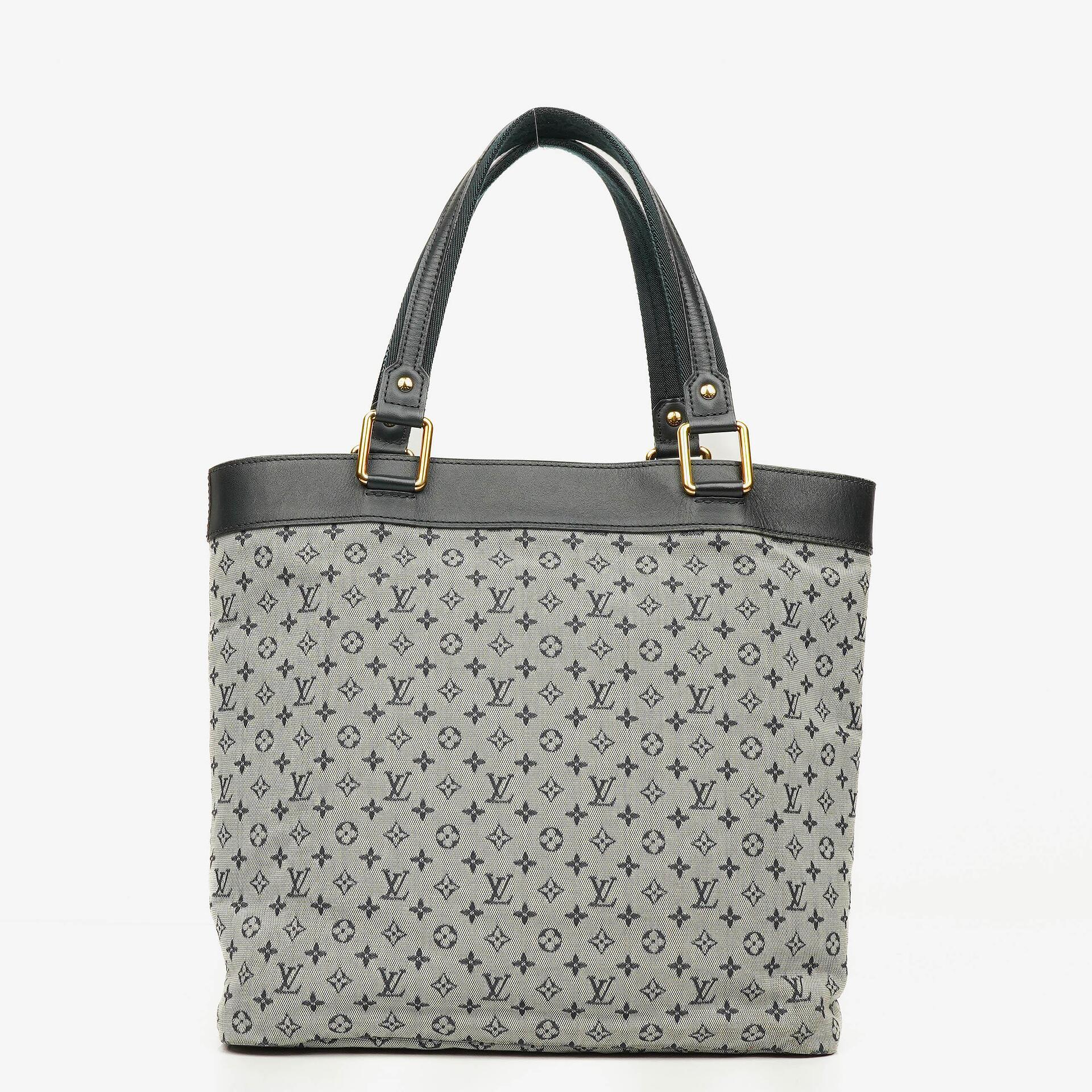 Louis Vuitton Navy Monogram Mini Lin Lucille GM Shoulder Bag