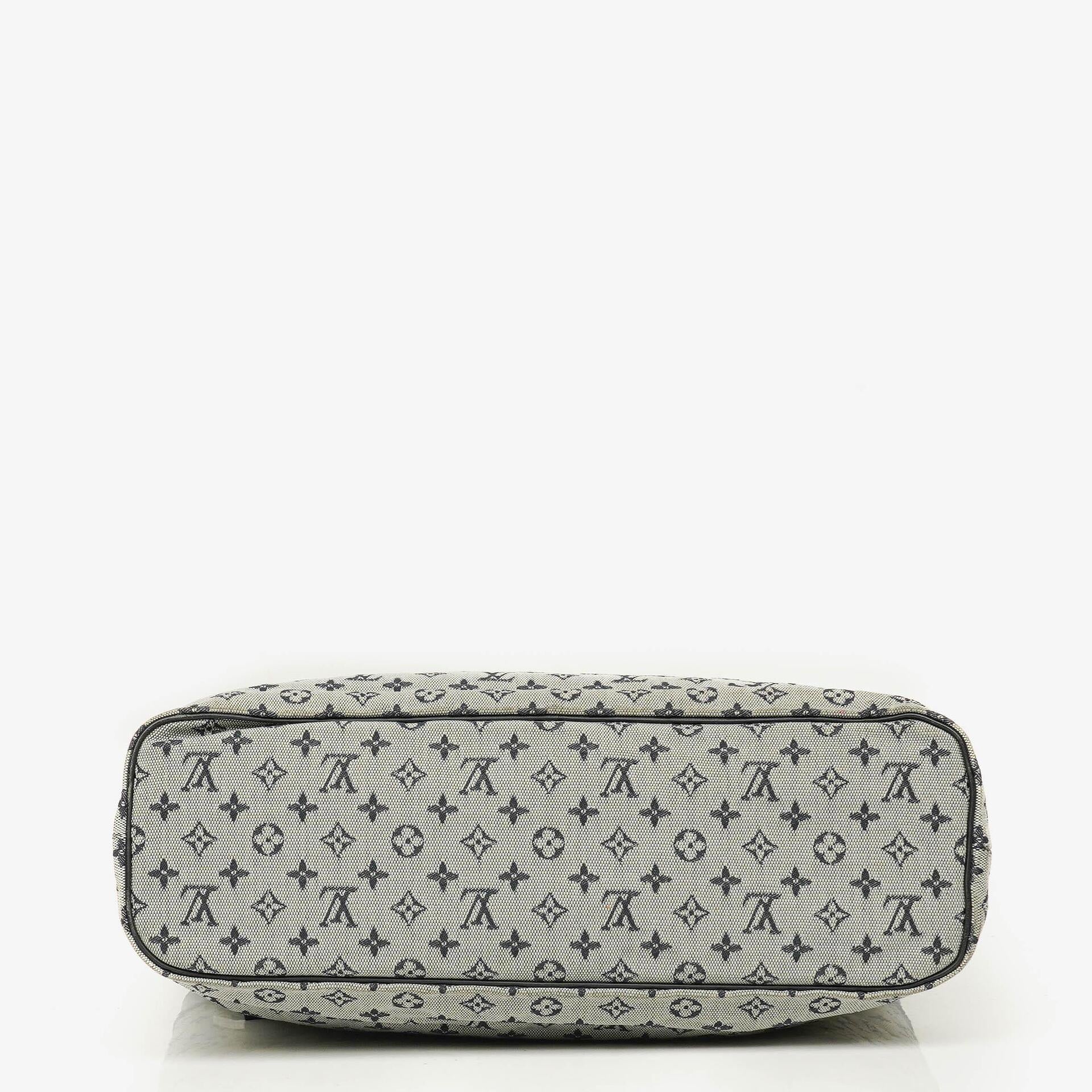 Louis Vuitton Navy Monogram Mini Lin Lucille GM Shoulder Bag