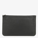 Louis Vuitton Neverfull Black Epi Leather Zippered Clutch Pouch