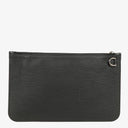 Louis Vuitton Neverfull Black Epi Leather Zippered Clutch Pouch